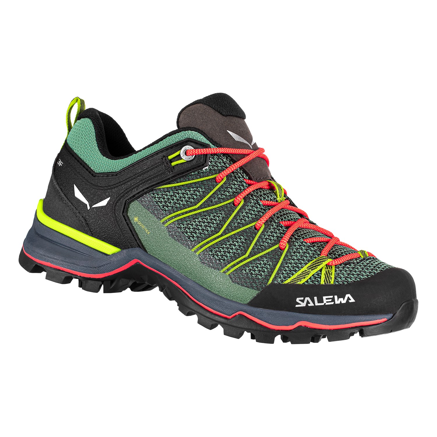 Salewa Mountain Trainer Lite GORE-TEX® Bayan Yürüyüş Ayakkabısı Yeşil/Mercan Türkiye 920845YPU